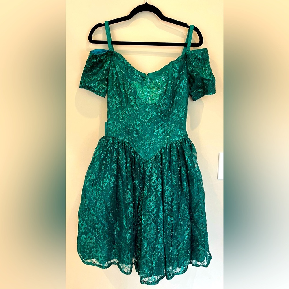 Vintage find - Jessica McClintock - prom - green - size 7/8 juniors